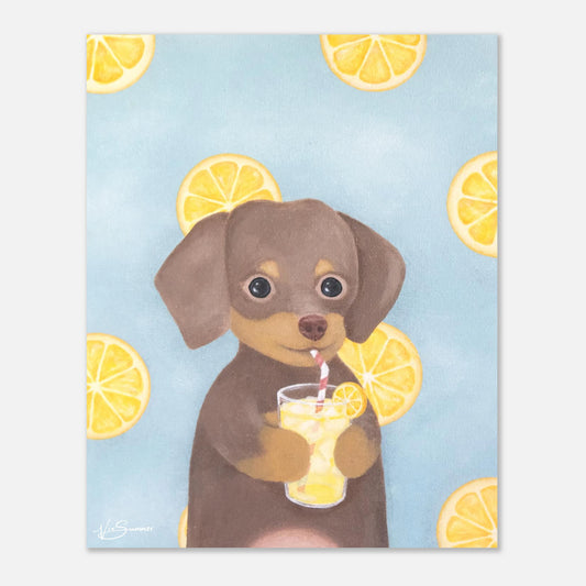 'When Life Gives Dachshund Lemons' - Fine Art Print